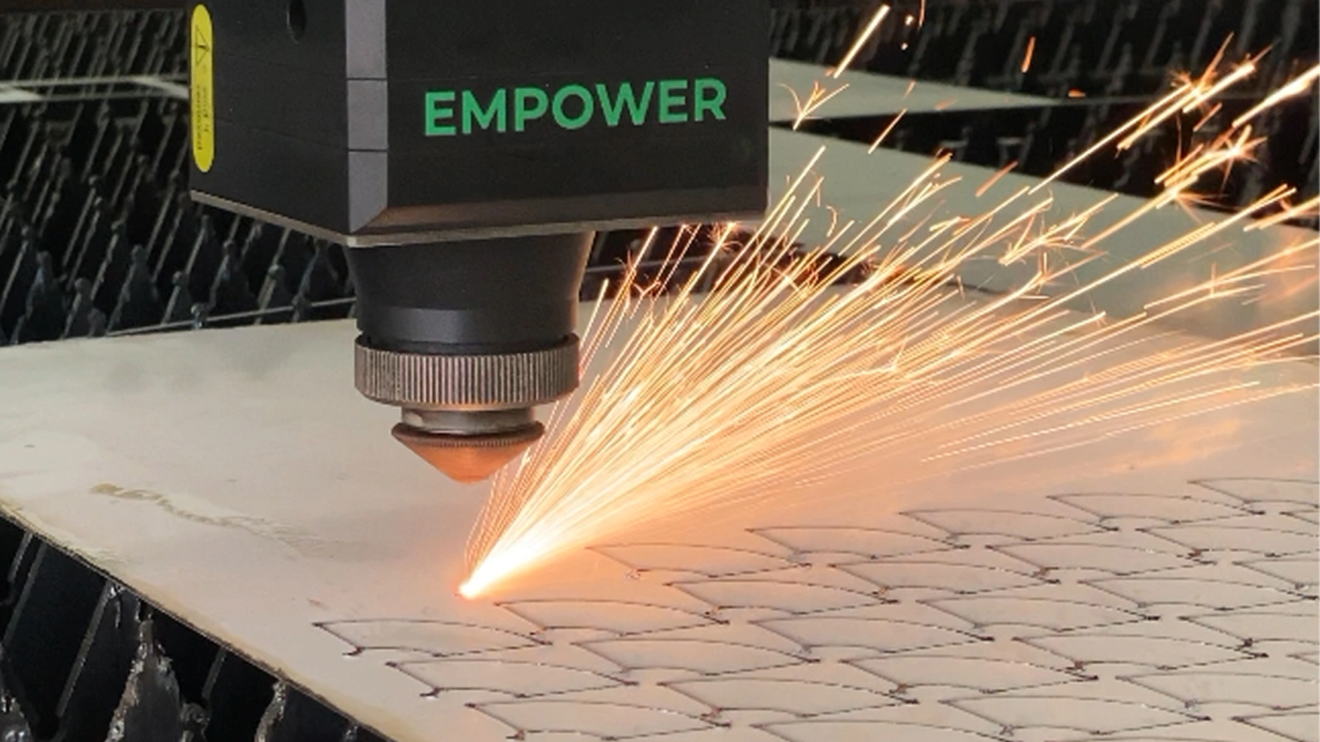 Proses laser cutting spare part stainless steel 1 mm di Metalika Works Legok